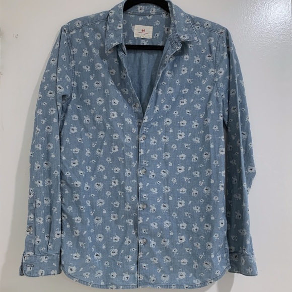 ❤️AG Adriano Goldschmied floral chambray shirt - Picture 2 of 6